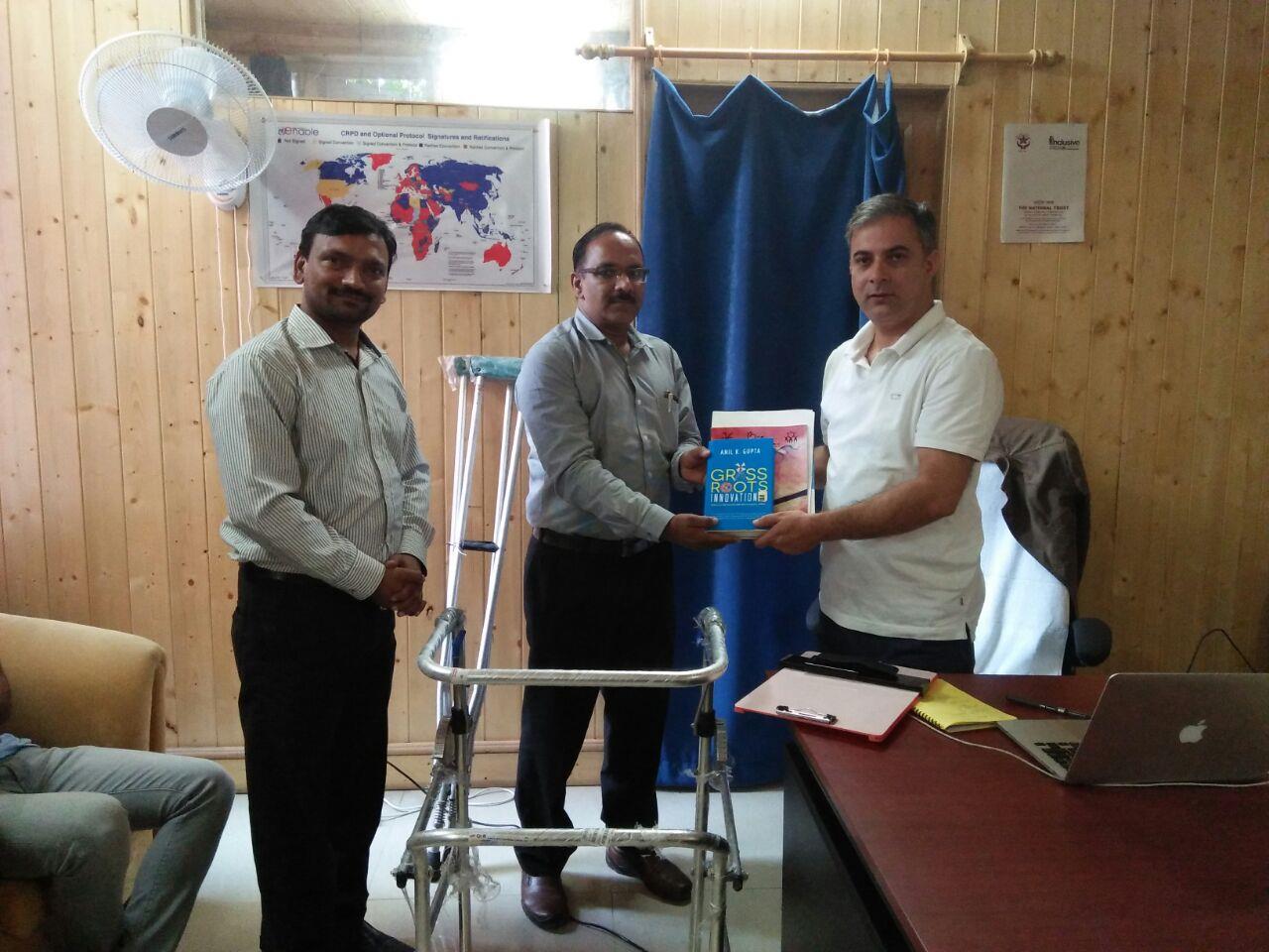 NIF team meets Commissioner for persons with disabilities
