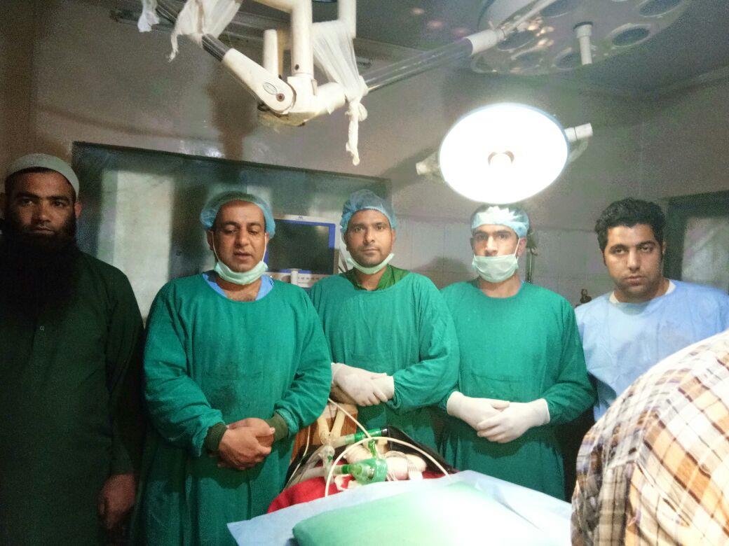 Eight Giant swellings (Fibroadenoma) operated on both breasts in SDH Pattan
