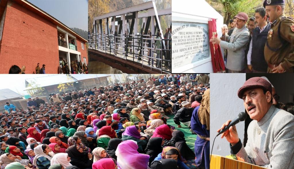 Abdul Haq inaugurates Khuhama-Batnar steel bridge