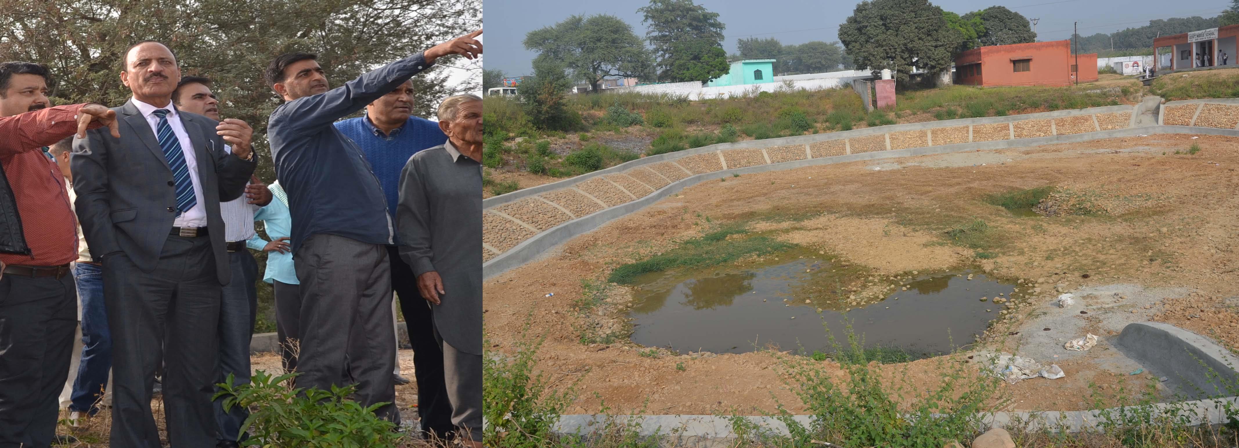 Abdul Haq inspects IWMP works in Samba District