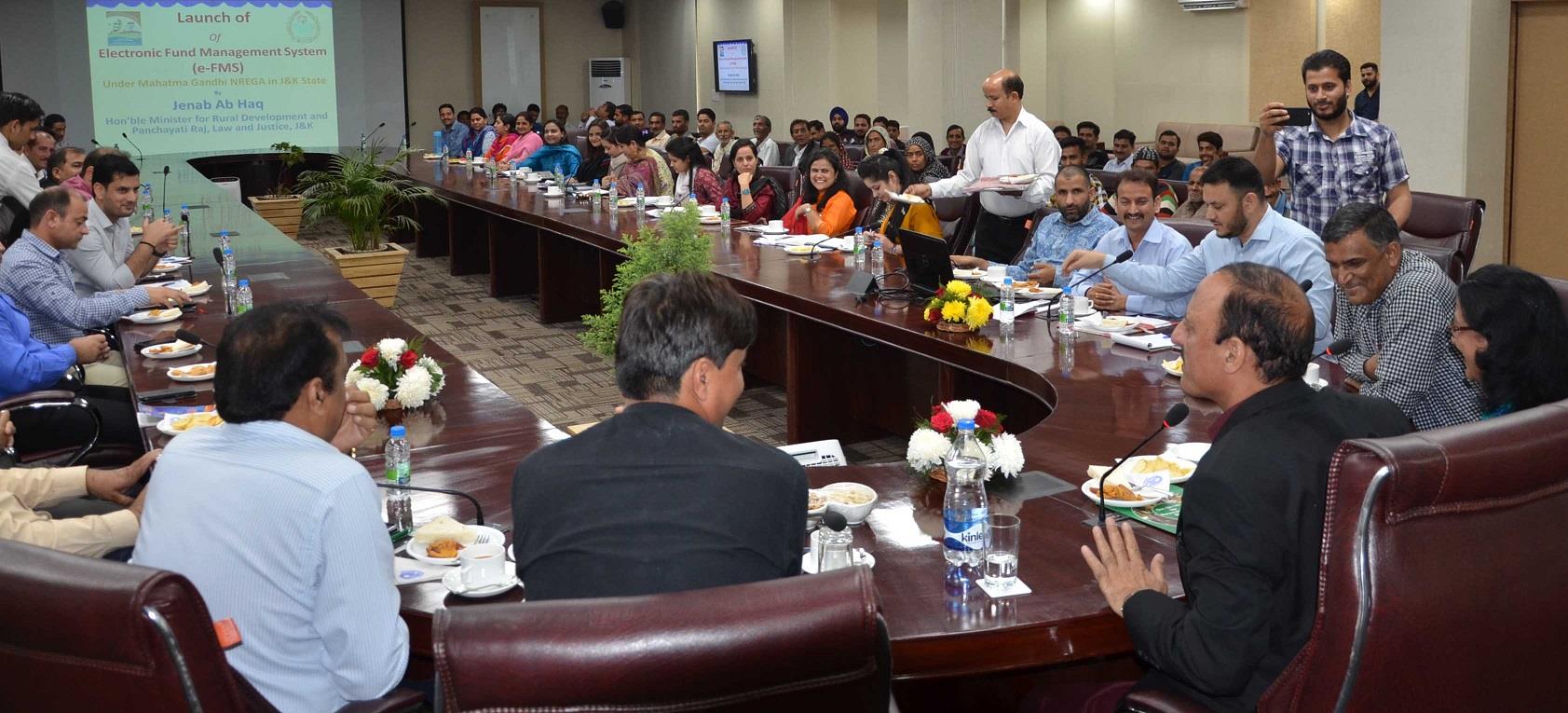 Haq Khan launches e-FMS under MGNREGA