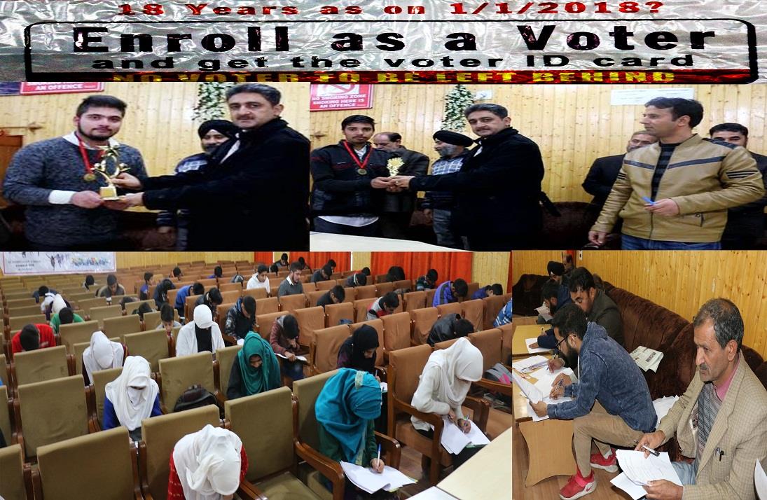 Kupwara admin conducts ECI quiz cum essay competition at Kupwara