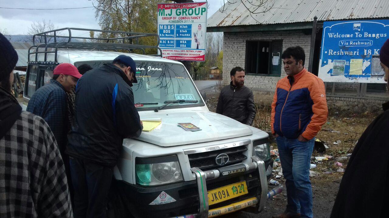 ARTO Kupwara conducts drive against norm violators