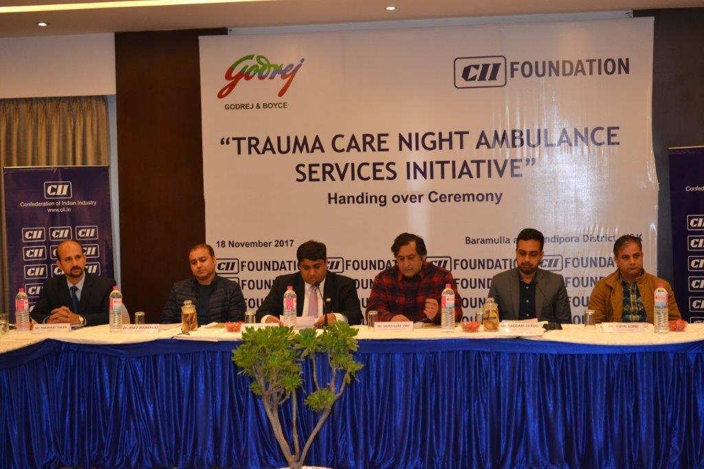 Sajad Lone launches CSR funded Ambulance service