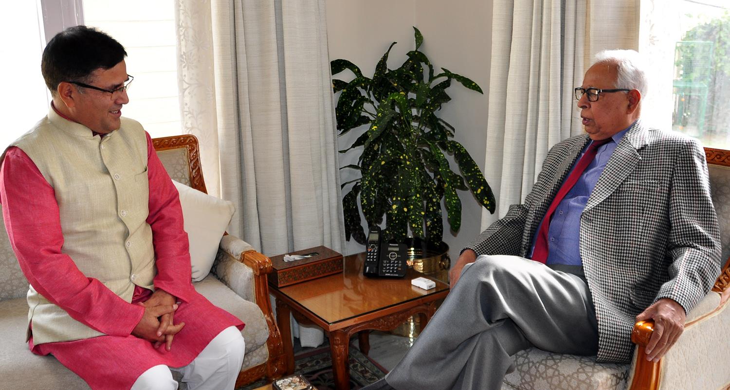 MLC Raina, VC SKUAST-J call on Governor