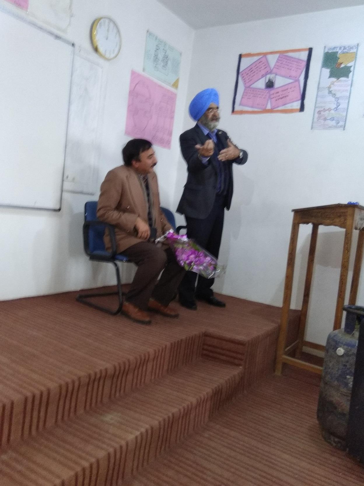 Prof R.S. Bawa delivers lecture at CUK