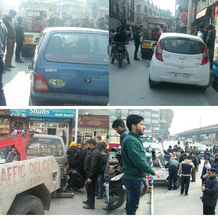 Traffic Police seizes 57 vehicles in Srinagar