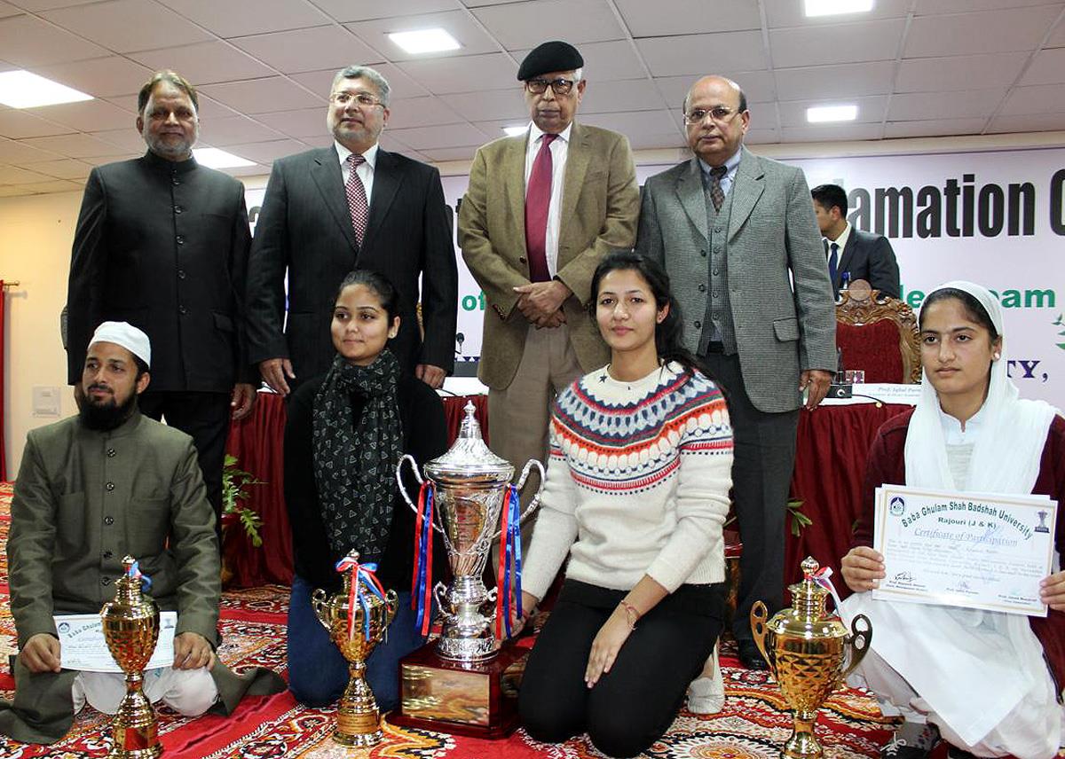 Jammu University lifts Silver Rolling Trophy at 3rd Inter-State (North Zone) Declamation Contest