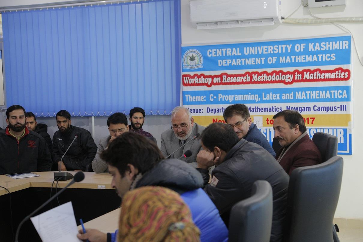 Workshop on ‘C-programming, Latex and Mathematics’ begins at CUK
