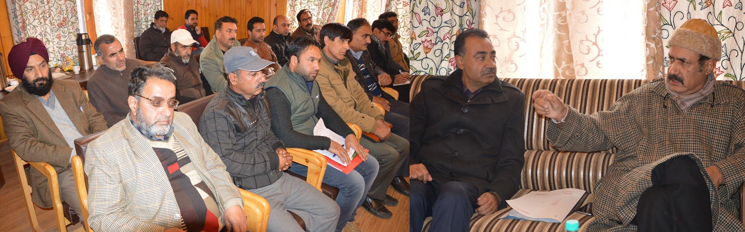 Basharat Bukhari reviews development scenario of Sangrama Constituency