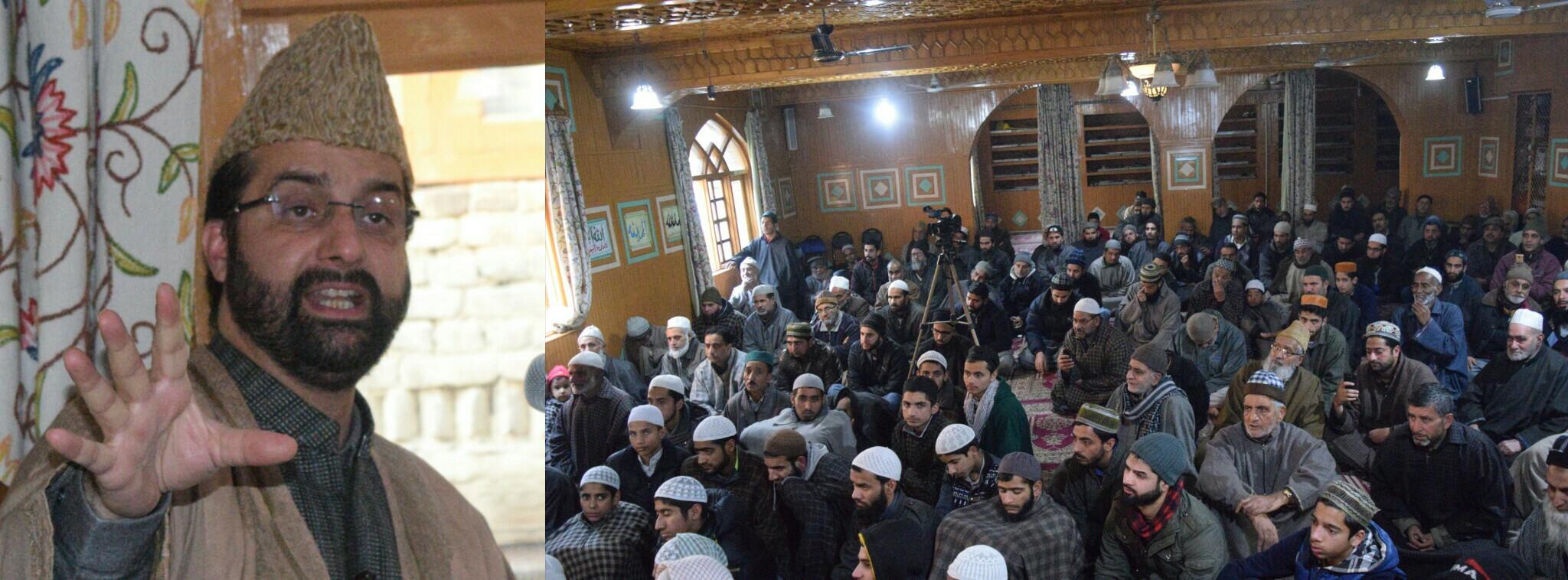Mirwaiz concerned over rise in social evils in society