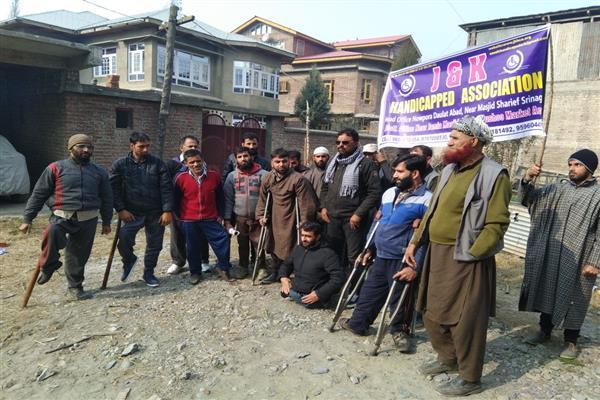 JK Handicapped Association observes world disability day in Anantnag