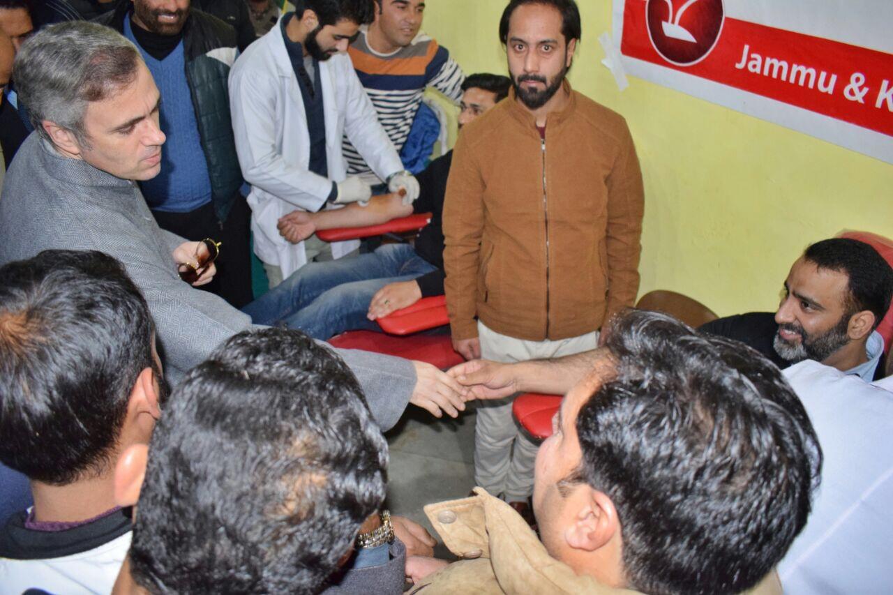 YNC organizes blood donation camp on Sher-e-Kashmir’s 112th Birth Anniversary