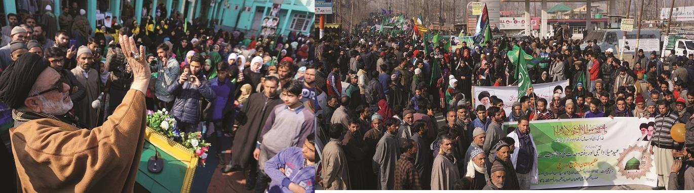 Anjuman Sharie Shian carries out Milad procession in Budgam