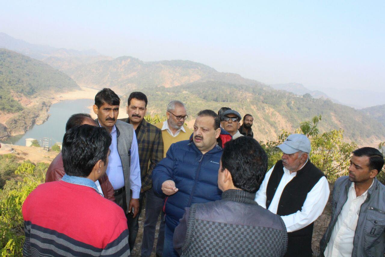 Rana inspects site for Chila-Tada bridge, launches blacktopping of roads