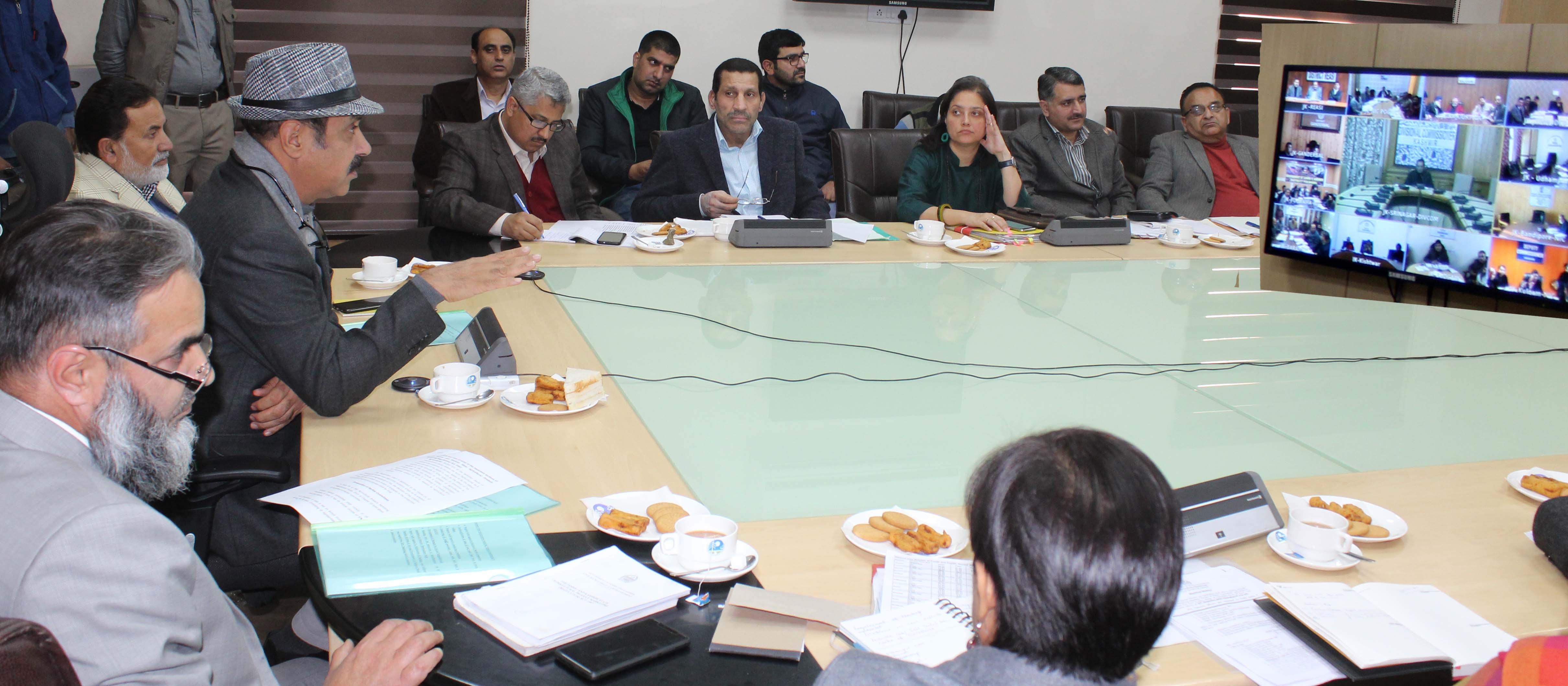 Basharat Bukhari reviews progress of Market Committee elections