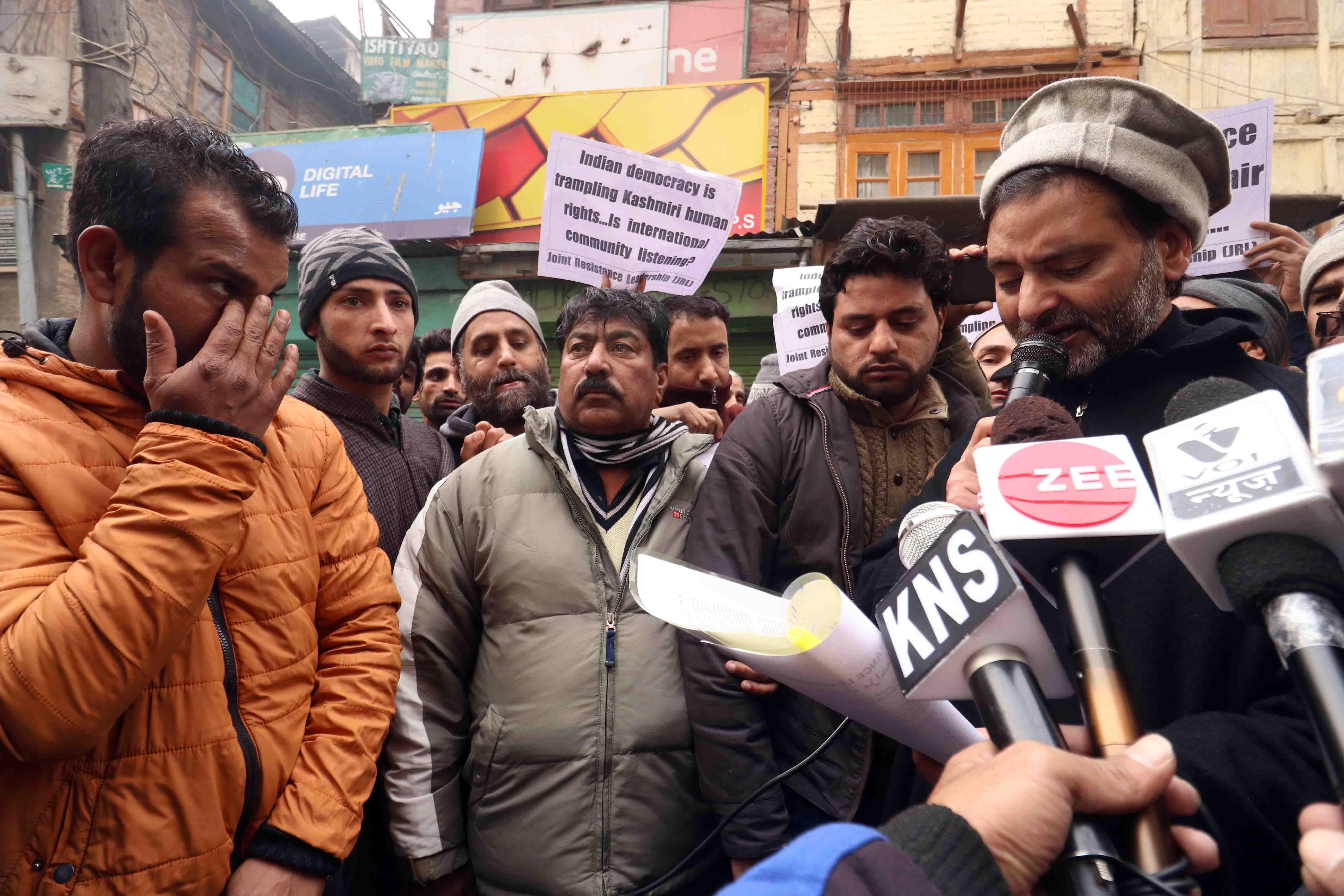 Yasin Malik, others arrested, sent to Central Jail