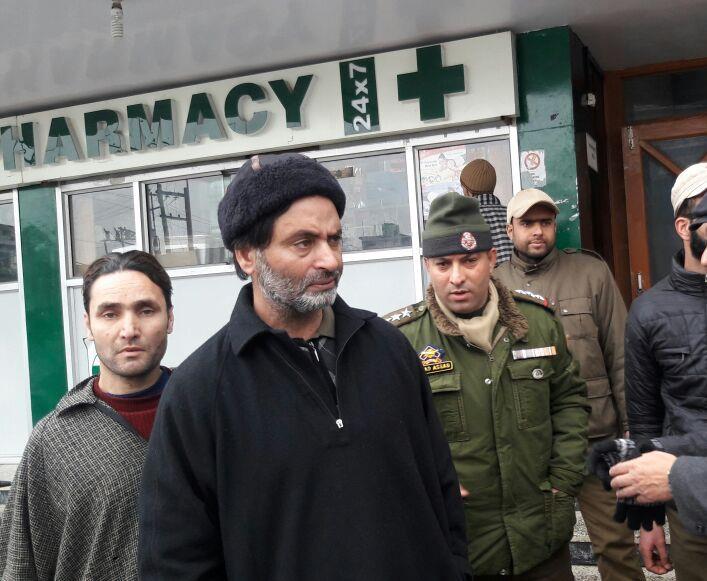 Yasin Malik brought to a private hospital for medical tests