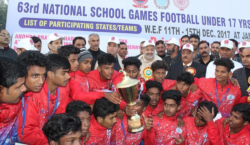 Kerala lifts U-17 football trophy in National School Games