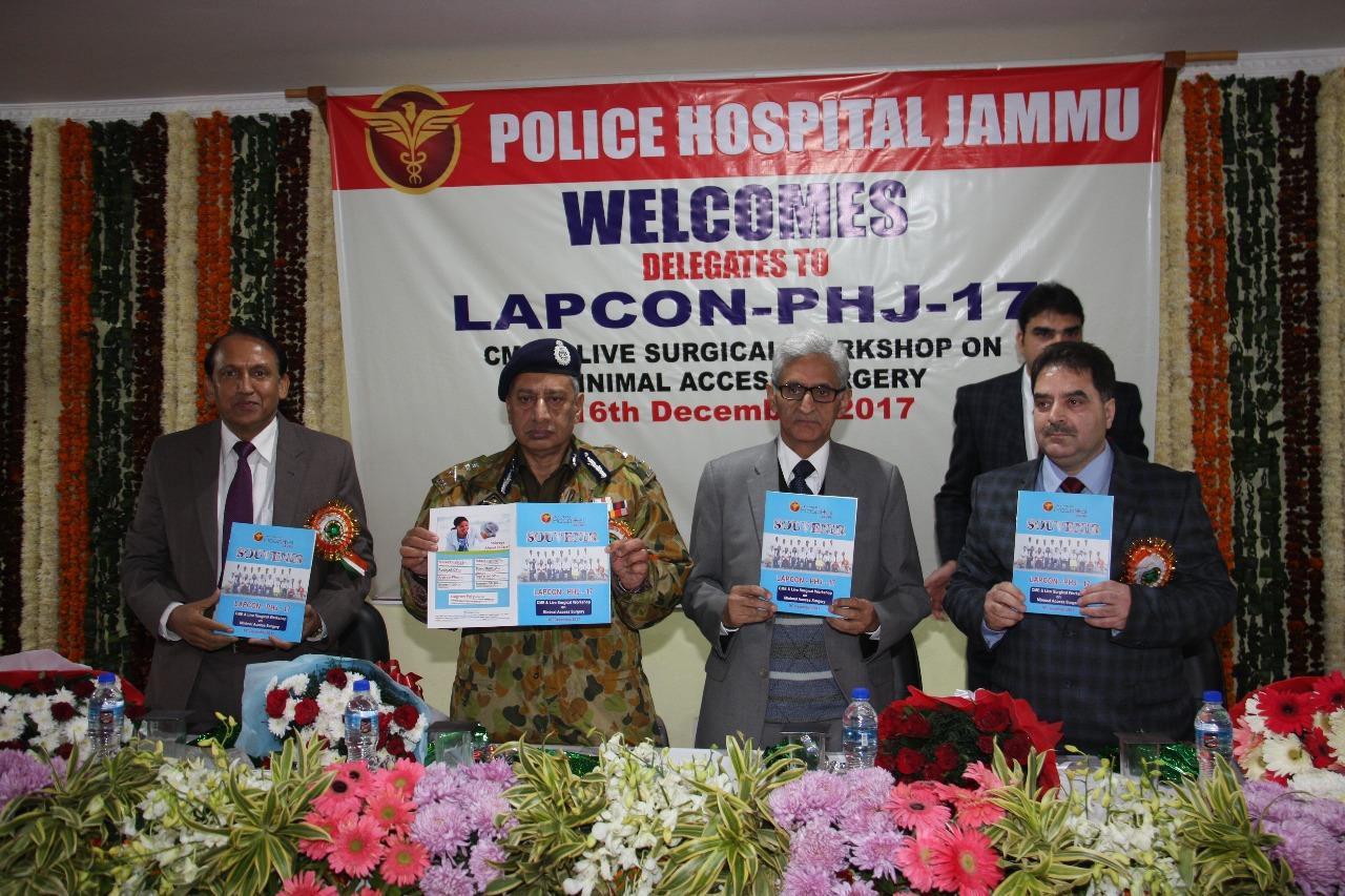DGP inaugurates CME & Live Surgical Workshop on Minimal Access Surgery at Police Hospital Jammu