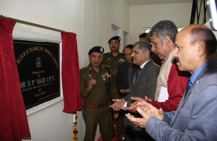 DGP inaugurates 8 residential blocks at Sidhra, Channi