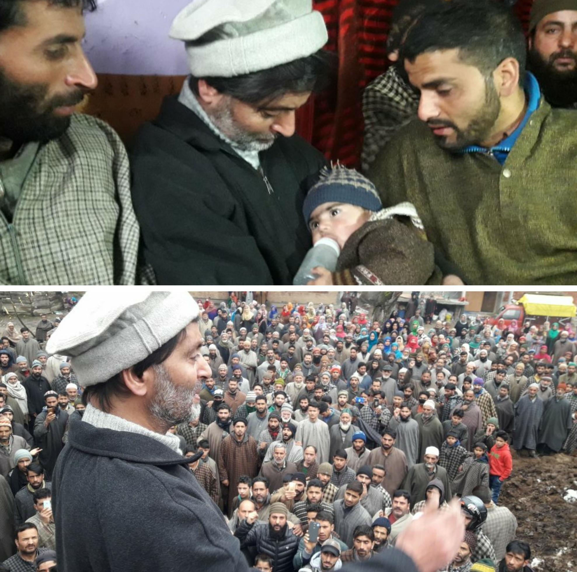 Malik visits Shopian, expresses solidarity with bereaved family