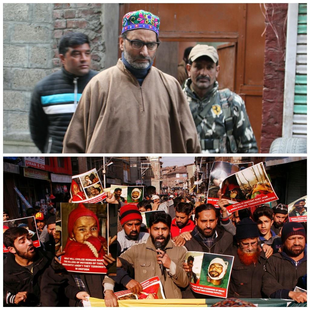 Ahead of JRL protest, Malik arrested, shifted to central jail Srinagar