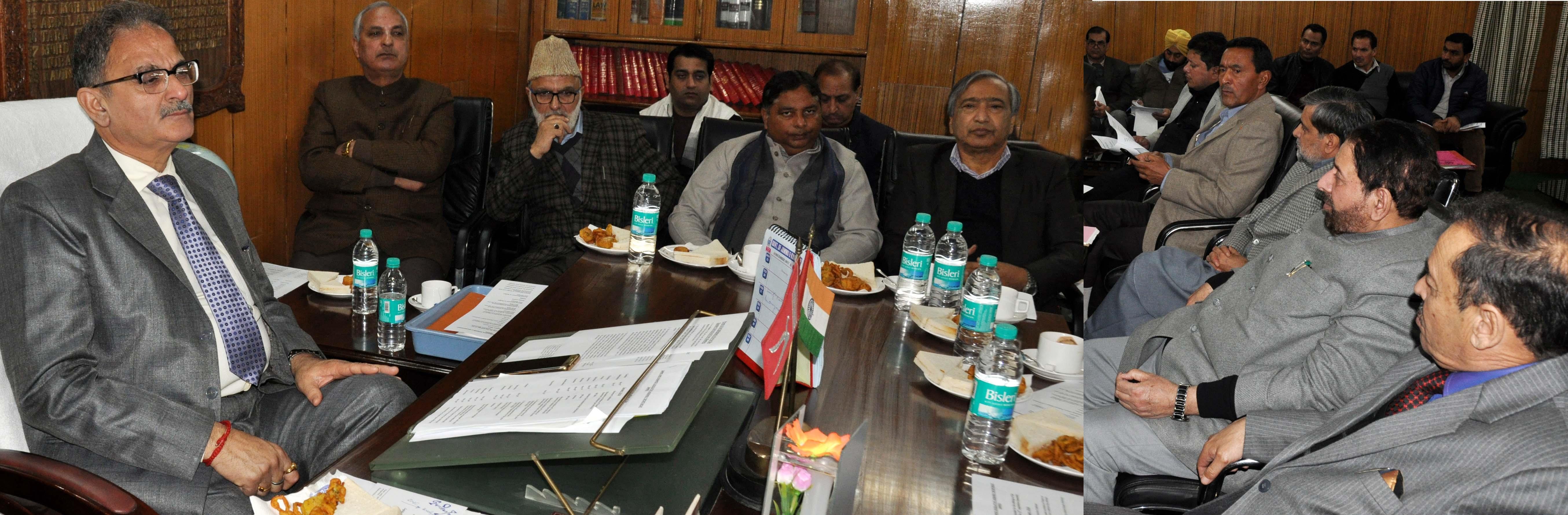 Budget session 2018: Speaker chairs all party meeting