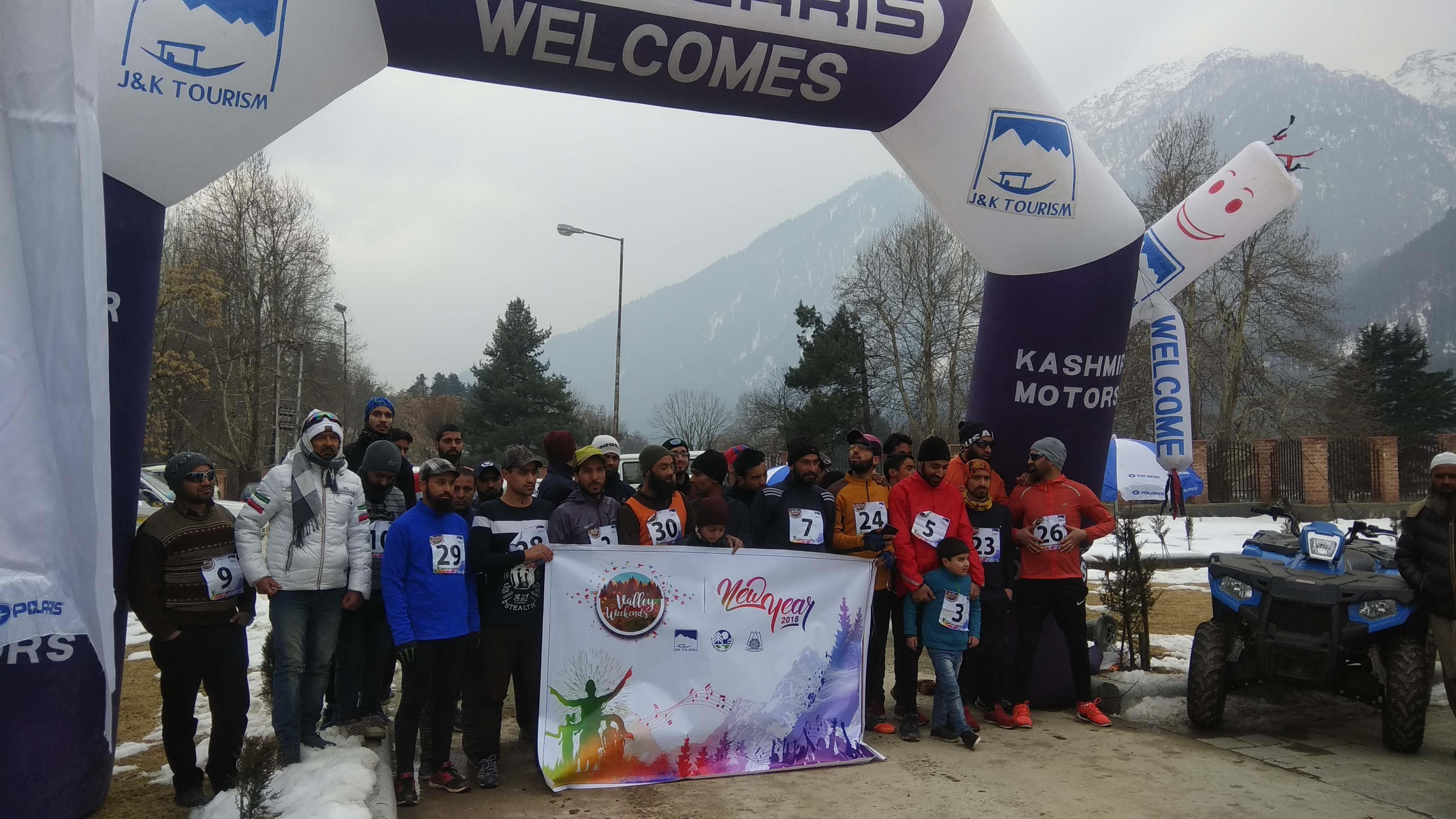 Tourism Deptt celebrates New Year at Pahalgam