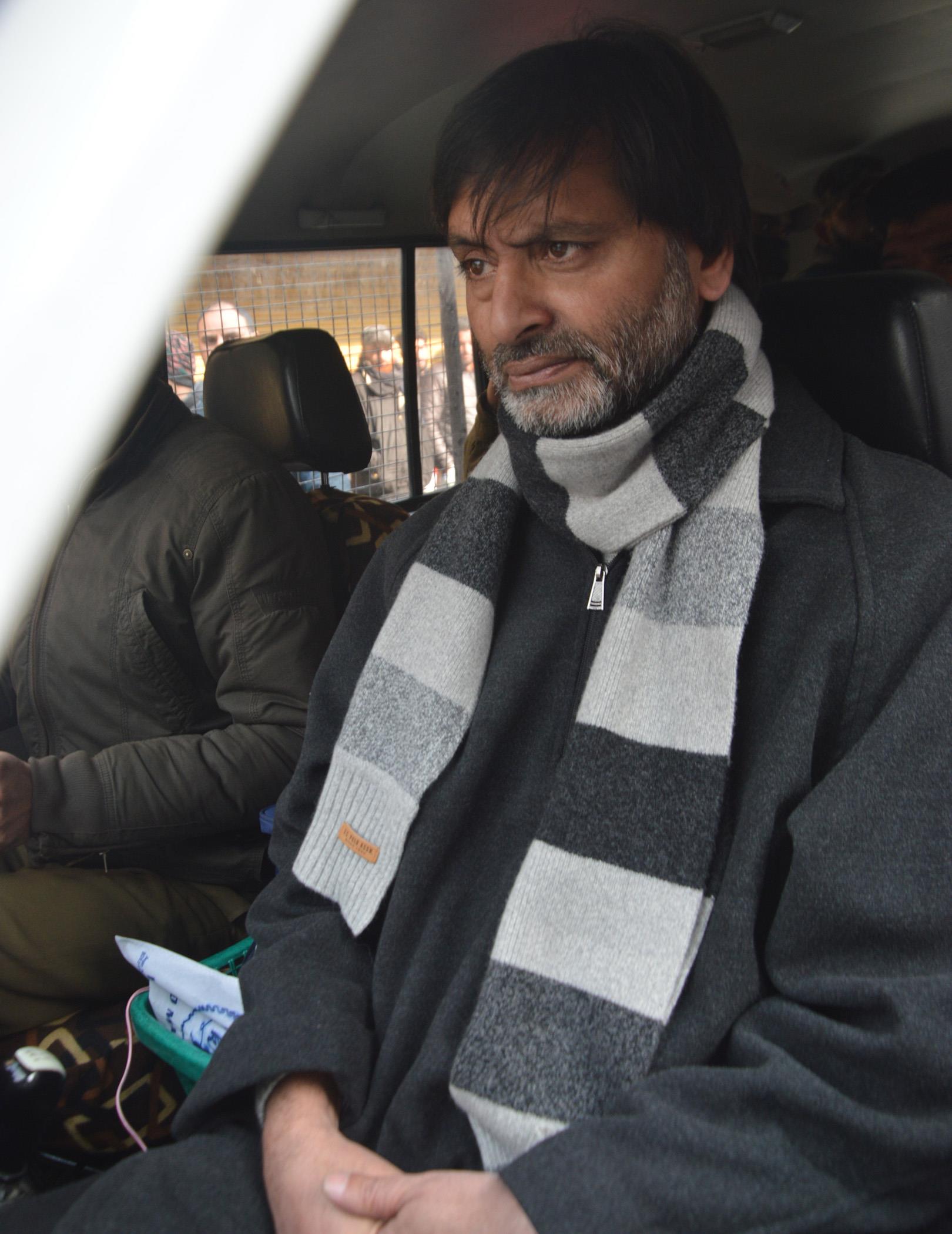 Yasin Malik arrested again, shifted to central jail Srinagar on a judicial remand