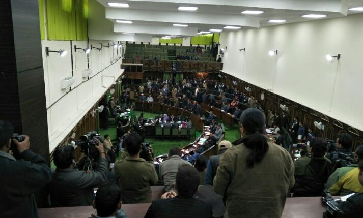 Uproar in LA over speaker's participation in PDP- BJP meeting