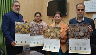 Dr Haseeb Drabu unveils JK’s first Coinage Calendar