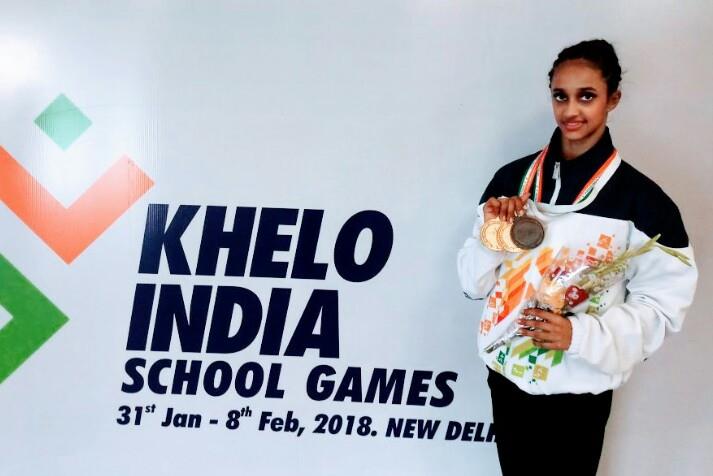 Imran Ansari congrats Bavleen Kour for winning 4 medals in KISG