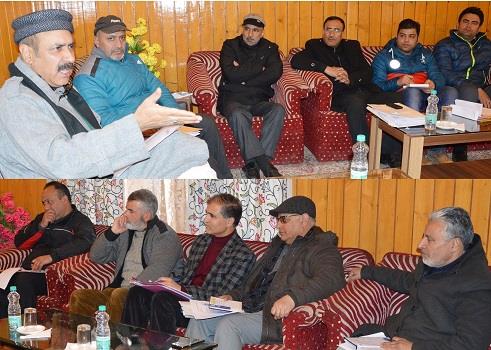 Basharat Bukhari reviews developmental scenario of Sangrama constituency