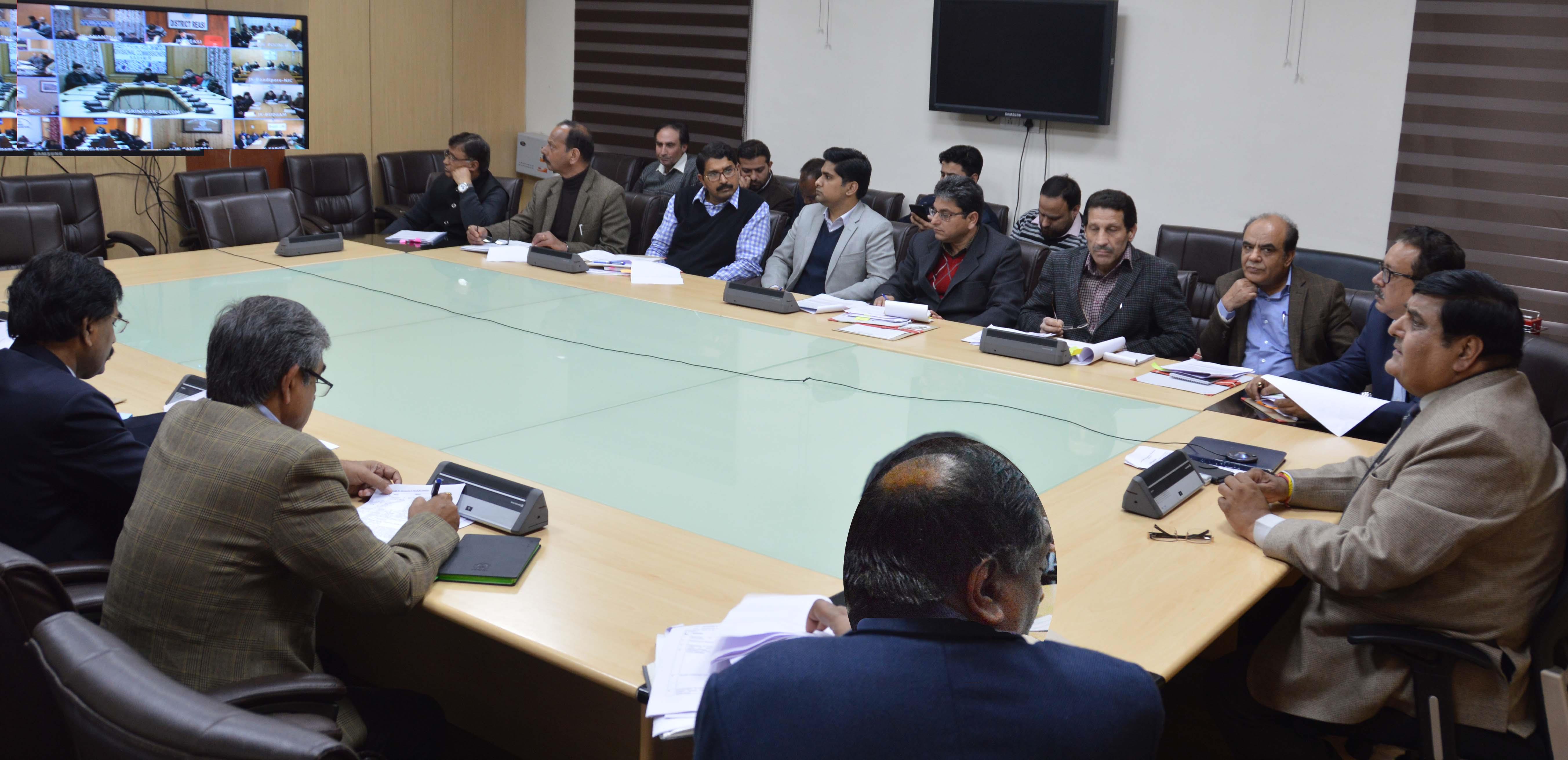Chief Secretary holds Video Conference with DCs