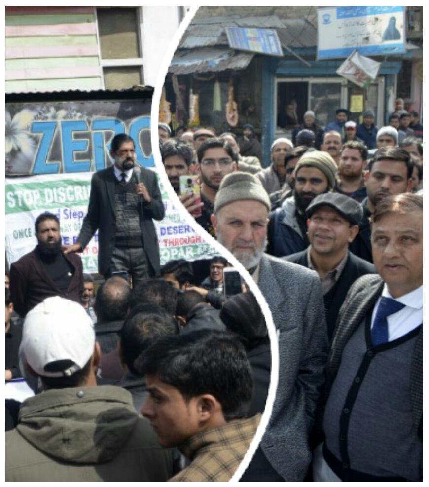 BJCC protests against shifting of Passport office, Illegal sumo stand in Baramulla