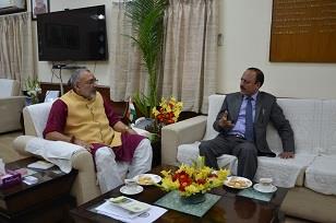 Abdul Haq calls on Union Minister Giriraj Singh