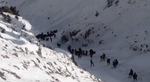 Avalanche hits Kupwara’s Farkin Top