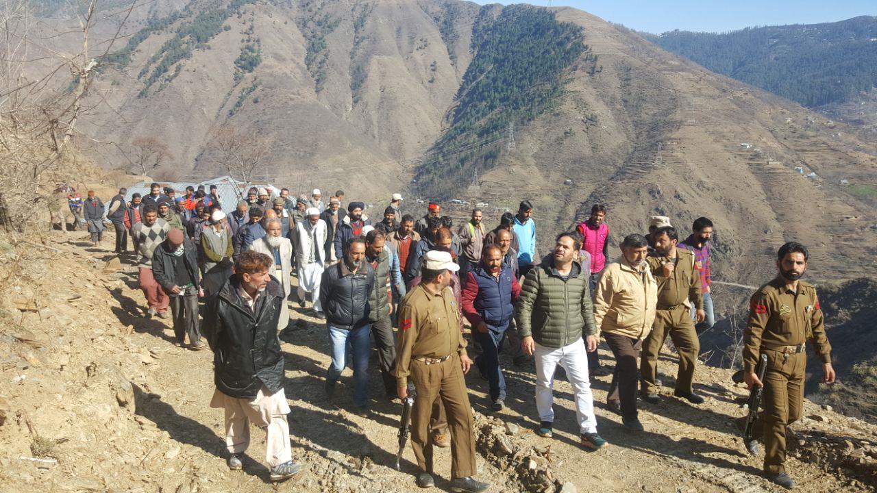 MLA Banihal visits various ongoing road projects
