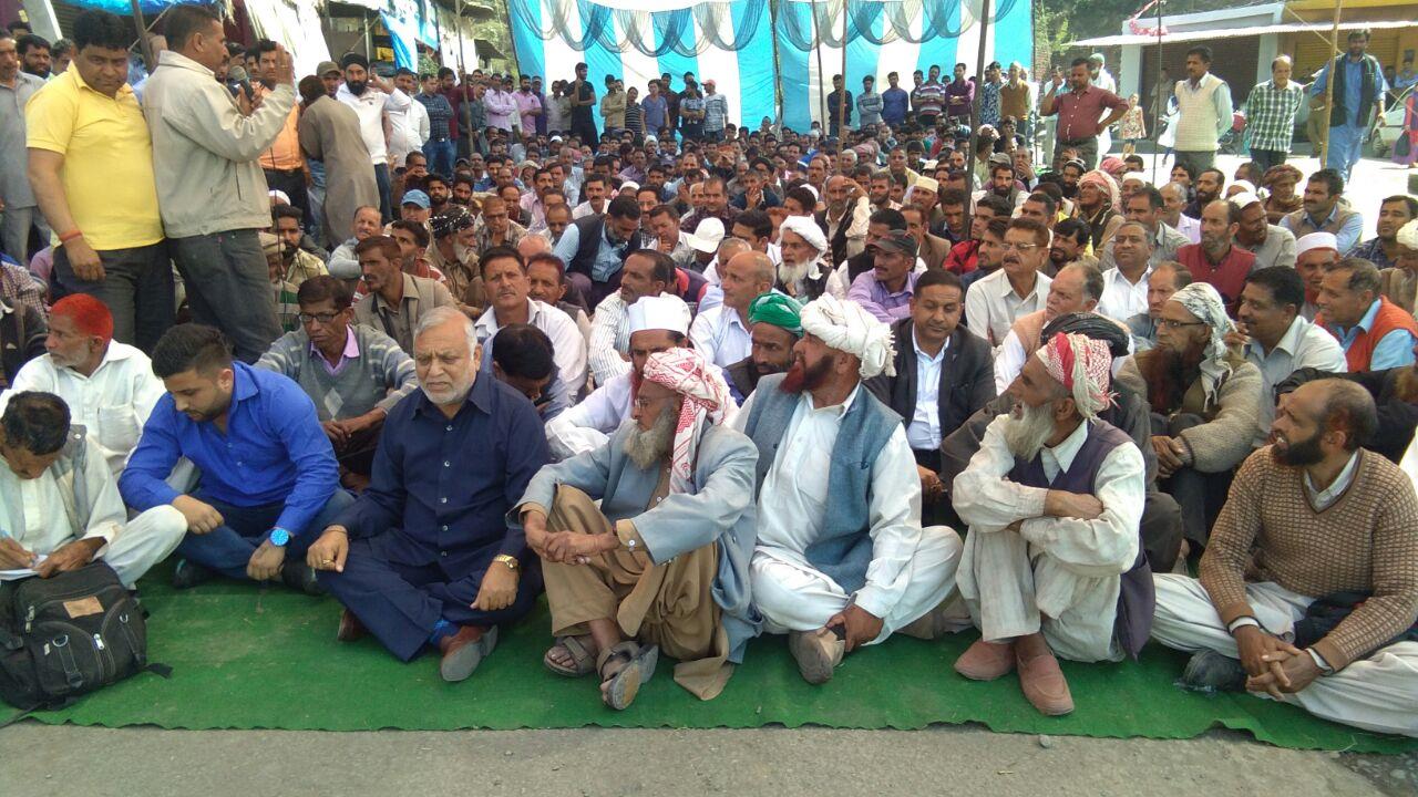 NC stages dharna in Kalakote