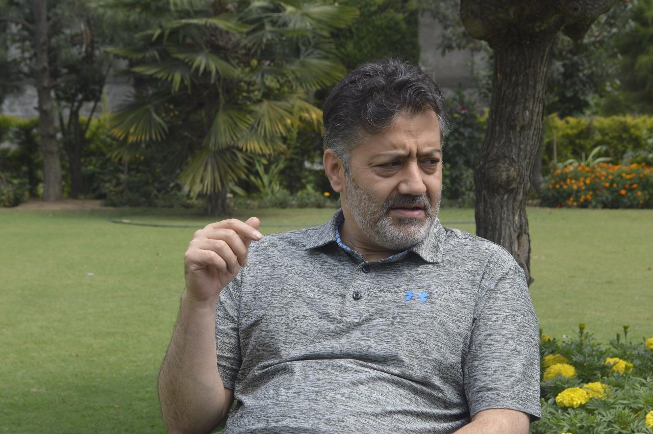 Imran Ansari greets people on Navroz