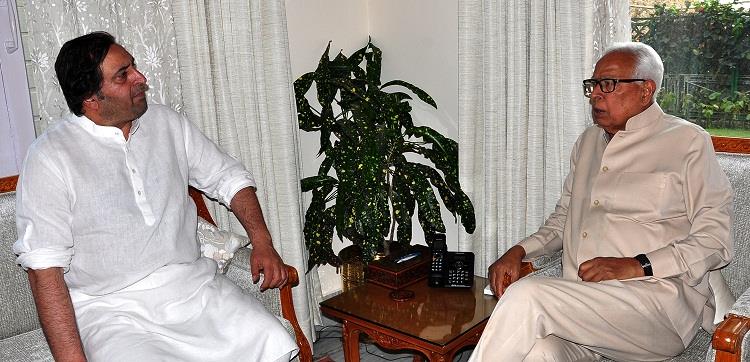 Sajad Lone meets Governor