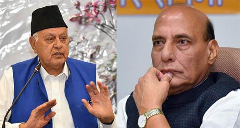 Dr. Farooq calls on Rajnath Singh