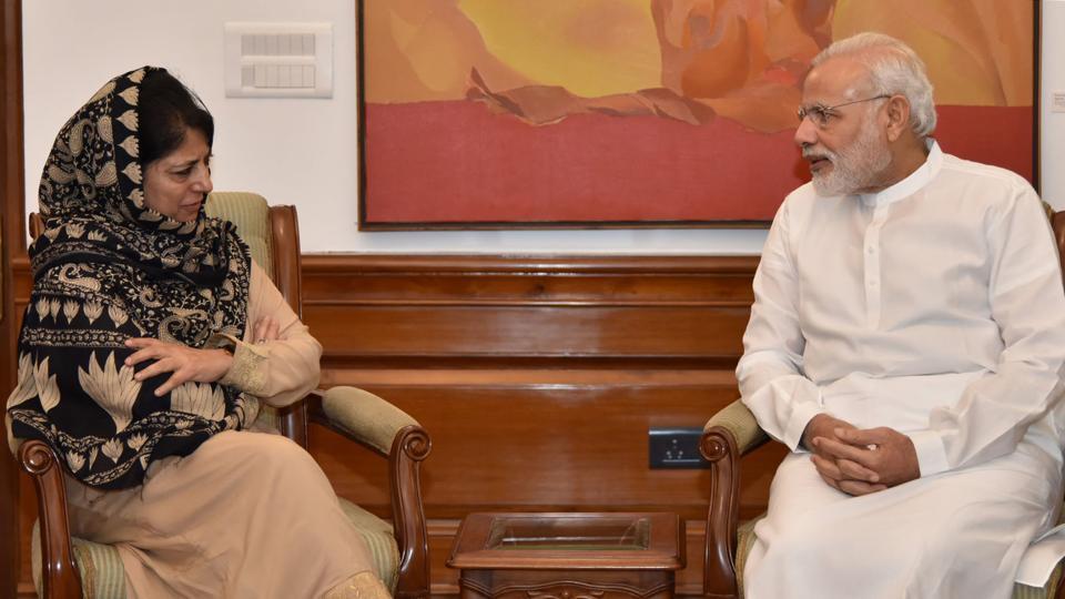 CM Mehbooba meets PM Modi