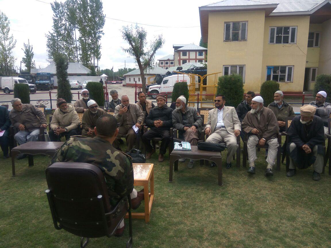 Police held meeting with PROANG at DPL Ganderbal