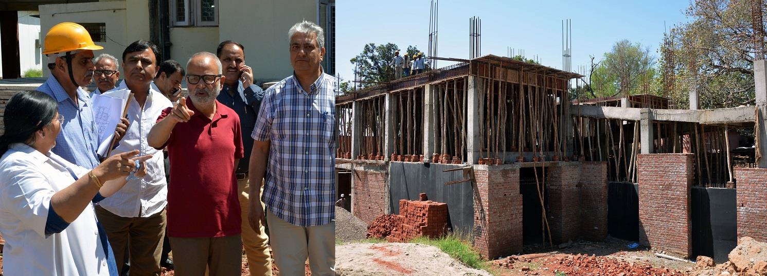 Naeem inspects progress of works on major projects in Jammu