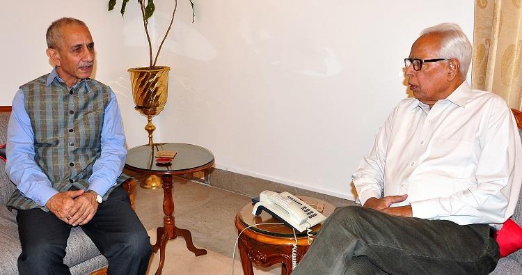 Dineshwar Sharma meets Governor