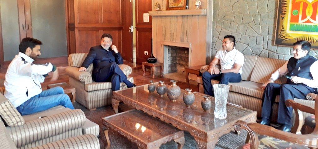 Srilankan MP calls on Imran Ansari, discusses sports dev in J&K