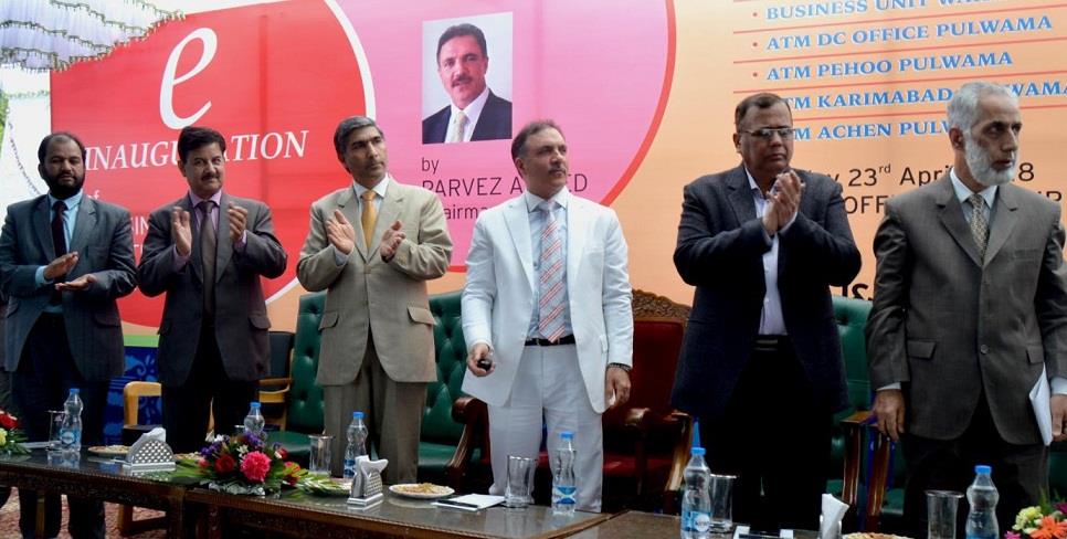 J&K Bank Chairman inaugurates 2 Business Units, 4 ATMs in Pulwama