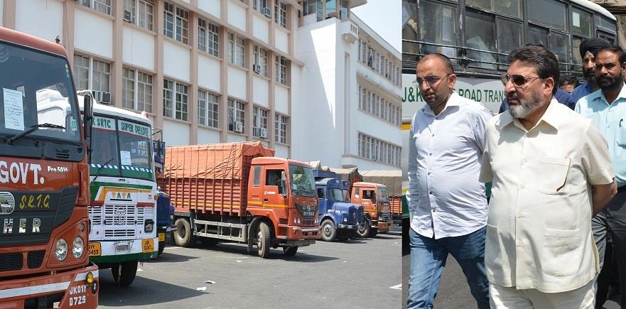 Darbar move: Altaf Bukhari visits Civil Sect, inspects dispatch of official record process